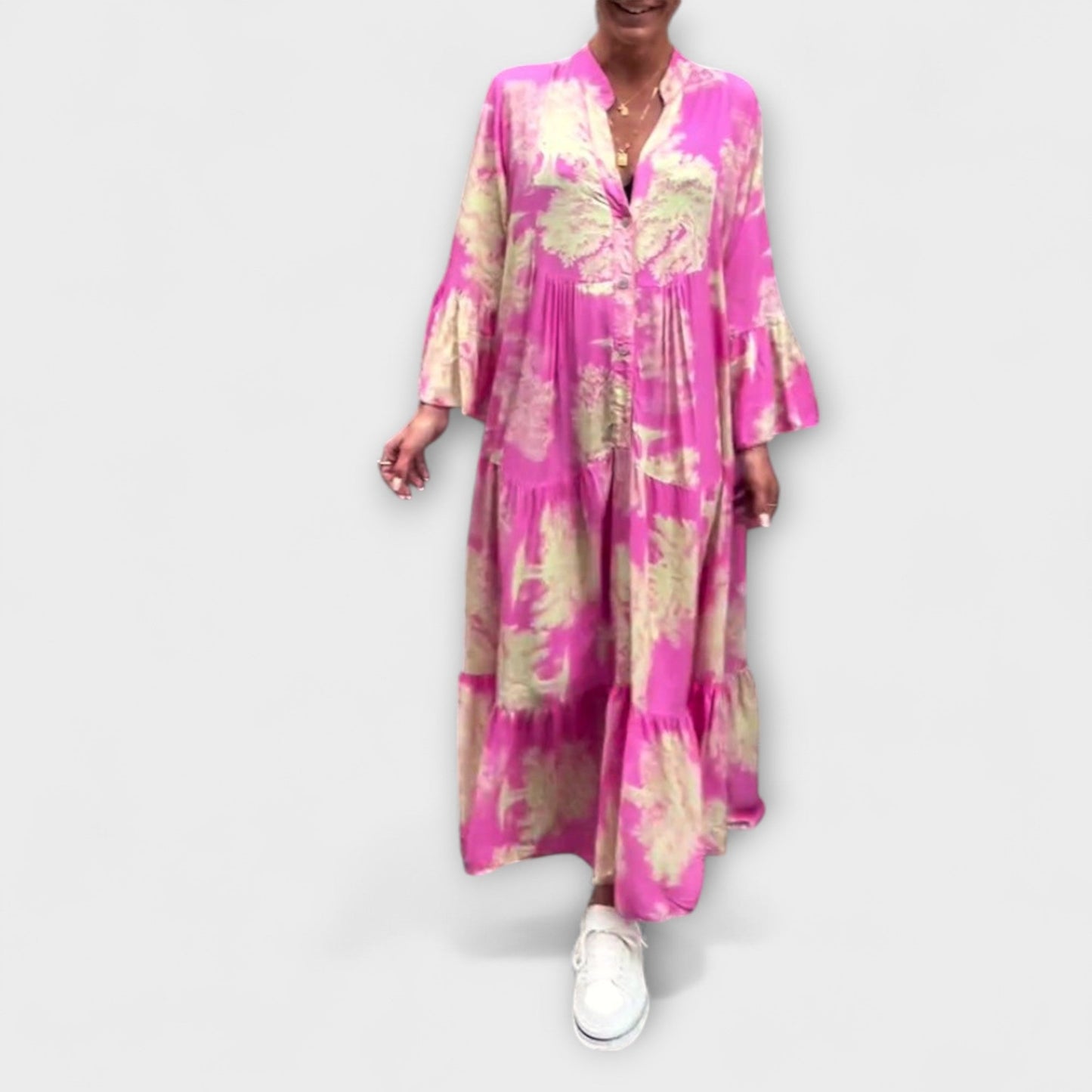 Nerina - Chic Floral Maxi Dress for Special Occasions