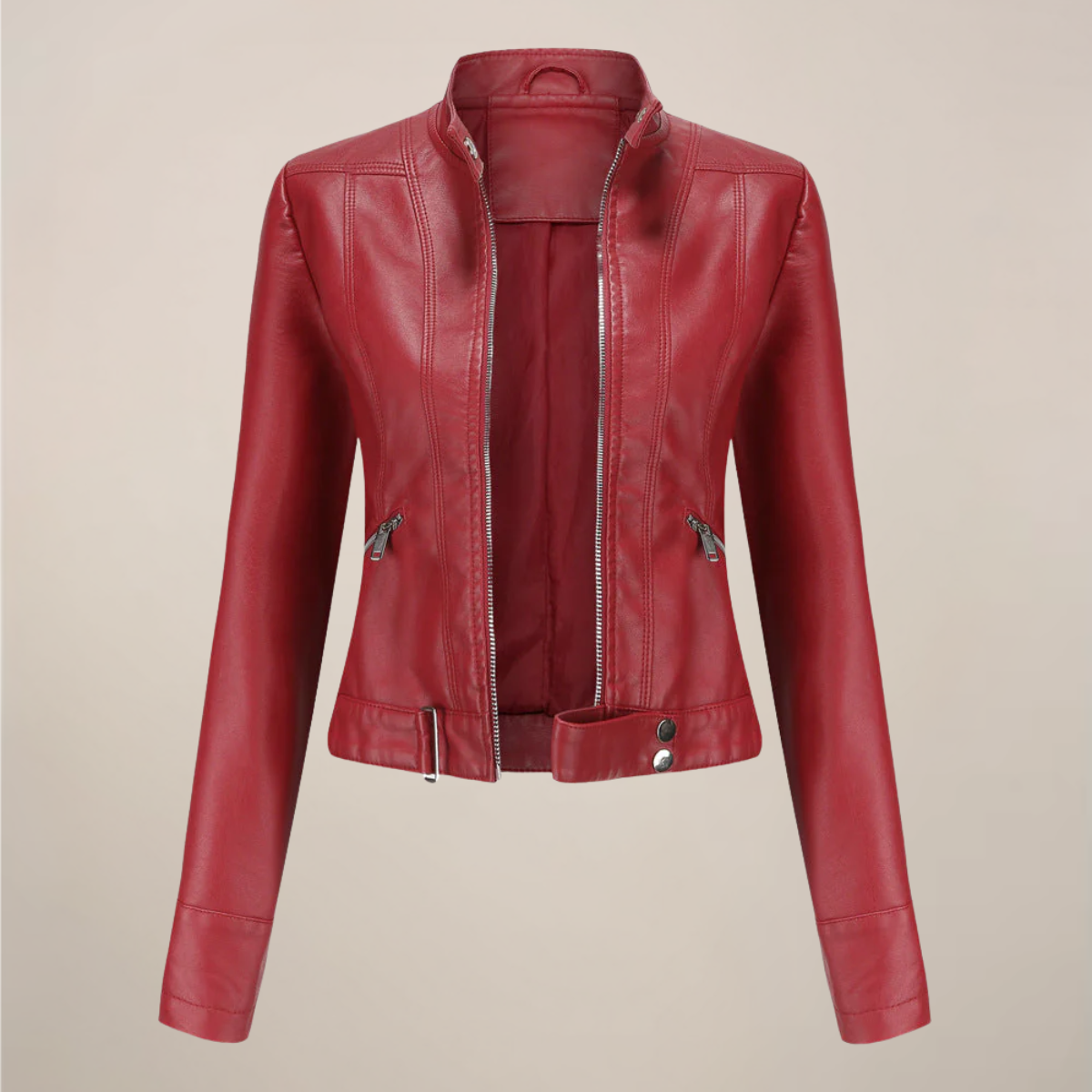 Chic Faux Leather Biker Jacket for Everyday Style