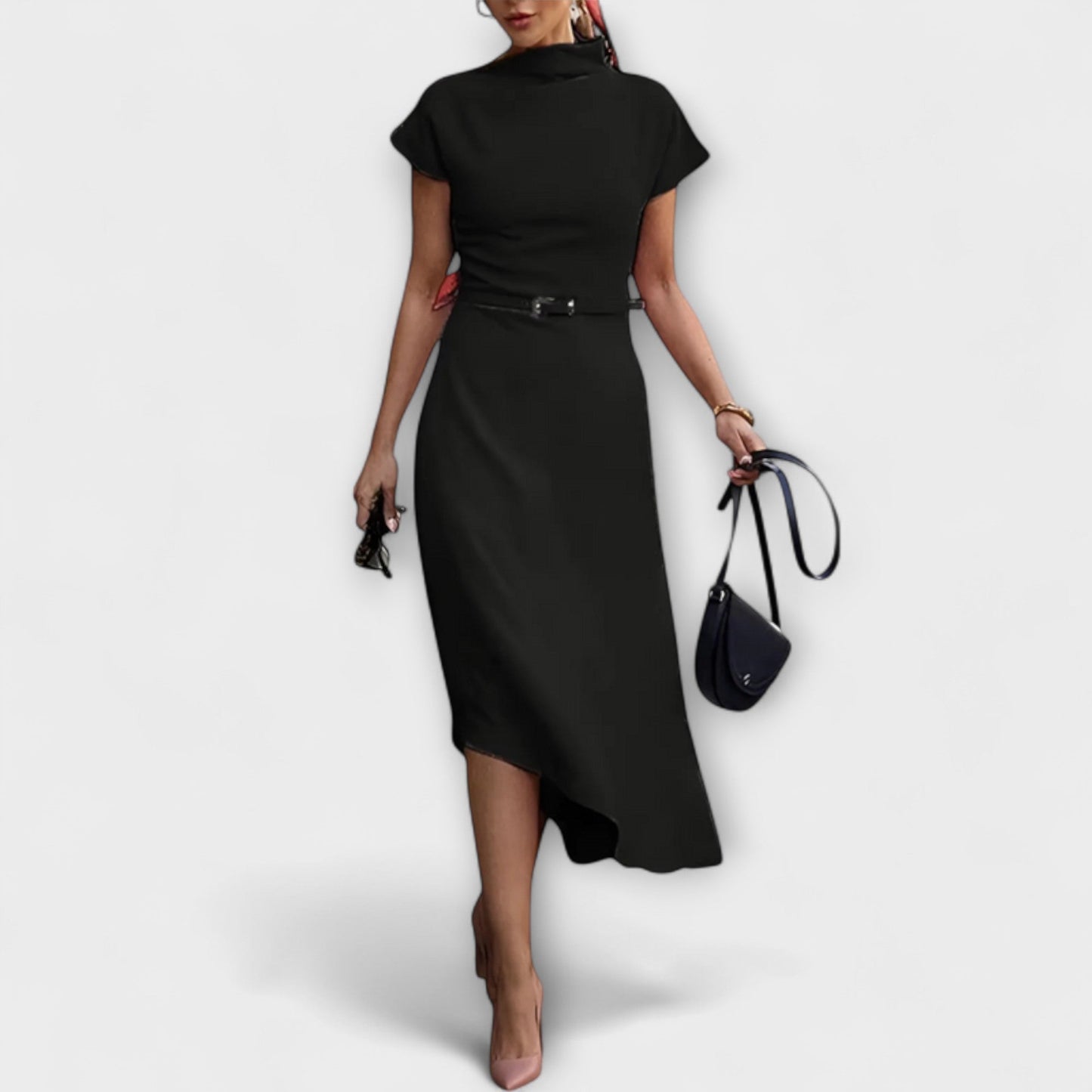 Amelia - Chic Asymmetrical Urban Dress for Any Occasion