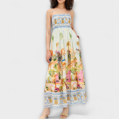 Aracati Multicolor Maxi Dress for Summer Events
