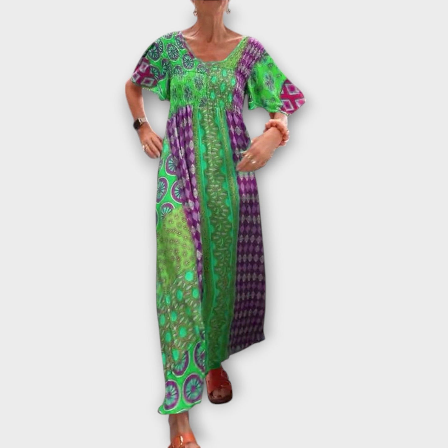 Melania - Colorful Boho Dress for Any Occasion