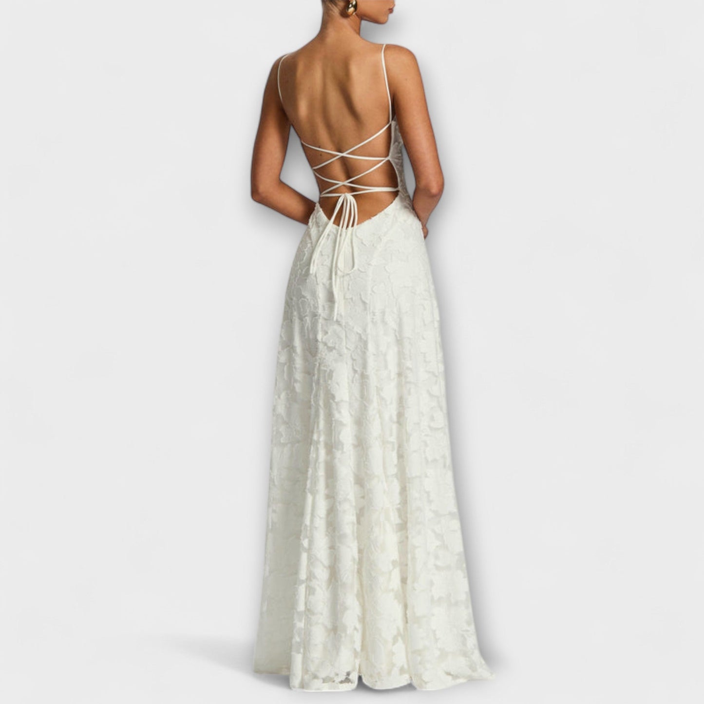 Floral Lace Maxi Dress for Special Occasions