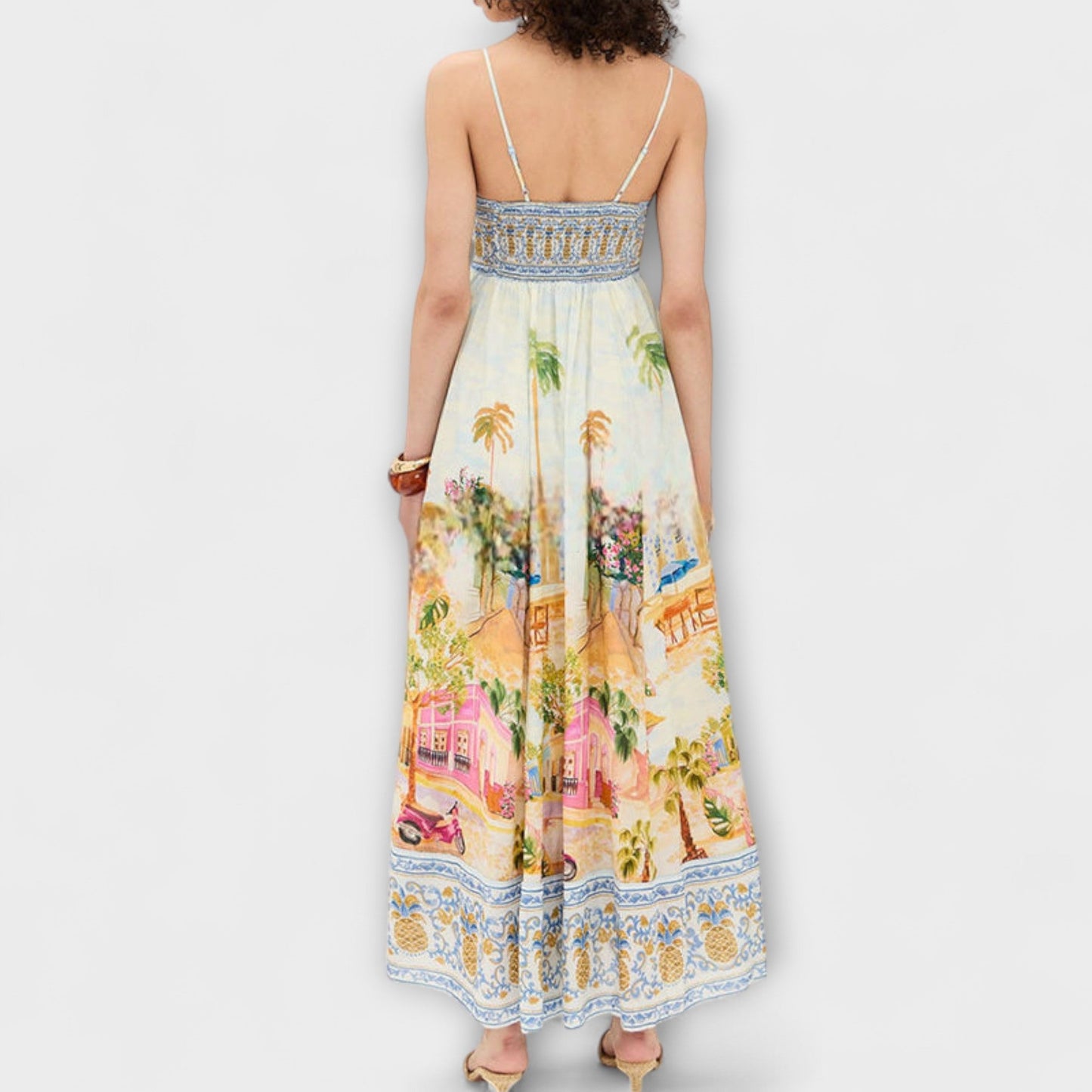 Aracati Multicolor Maxi Dress for Summer Events
