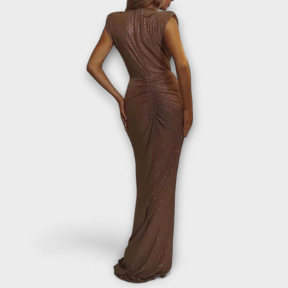 Thea - Maxi Dress with V-Neck for Chic Occasions