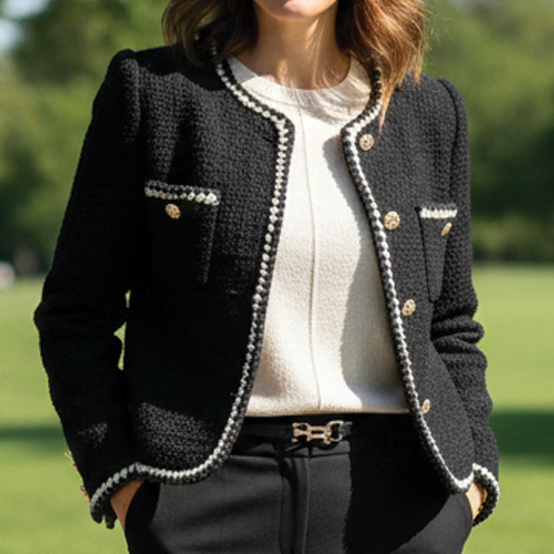 Allison - Classic Tweed Blazer for Chic Occasions
