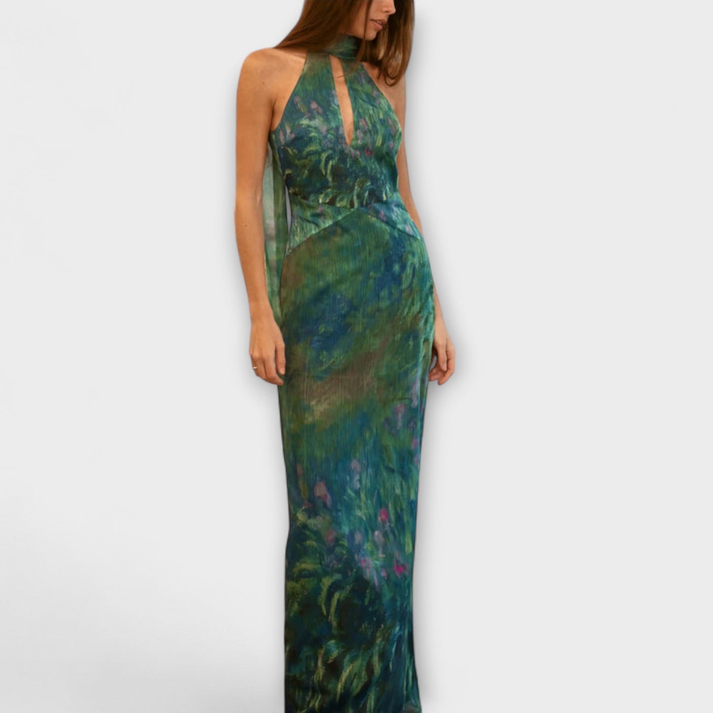 Maisie Monet Iris Print Maxi Dress for Summer Events