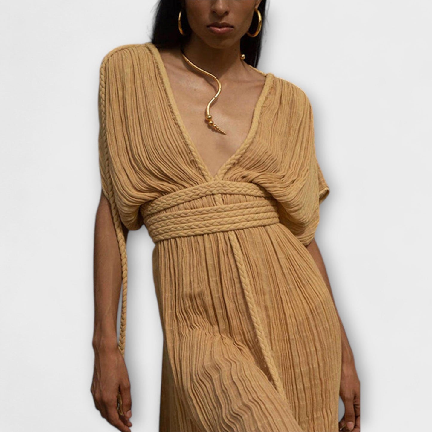 Greek Style Maxi Kimono Dress for Special Occasions