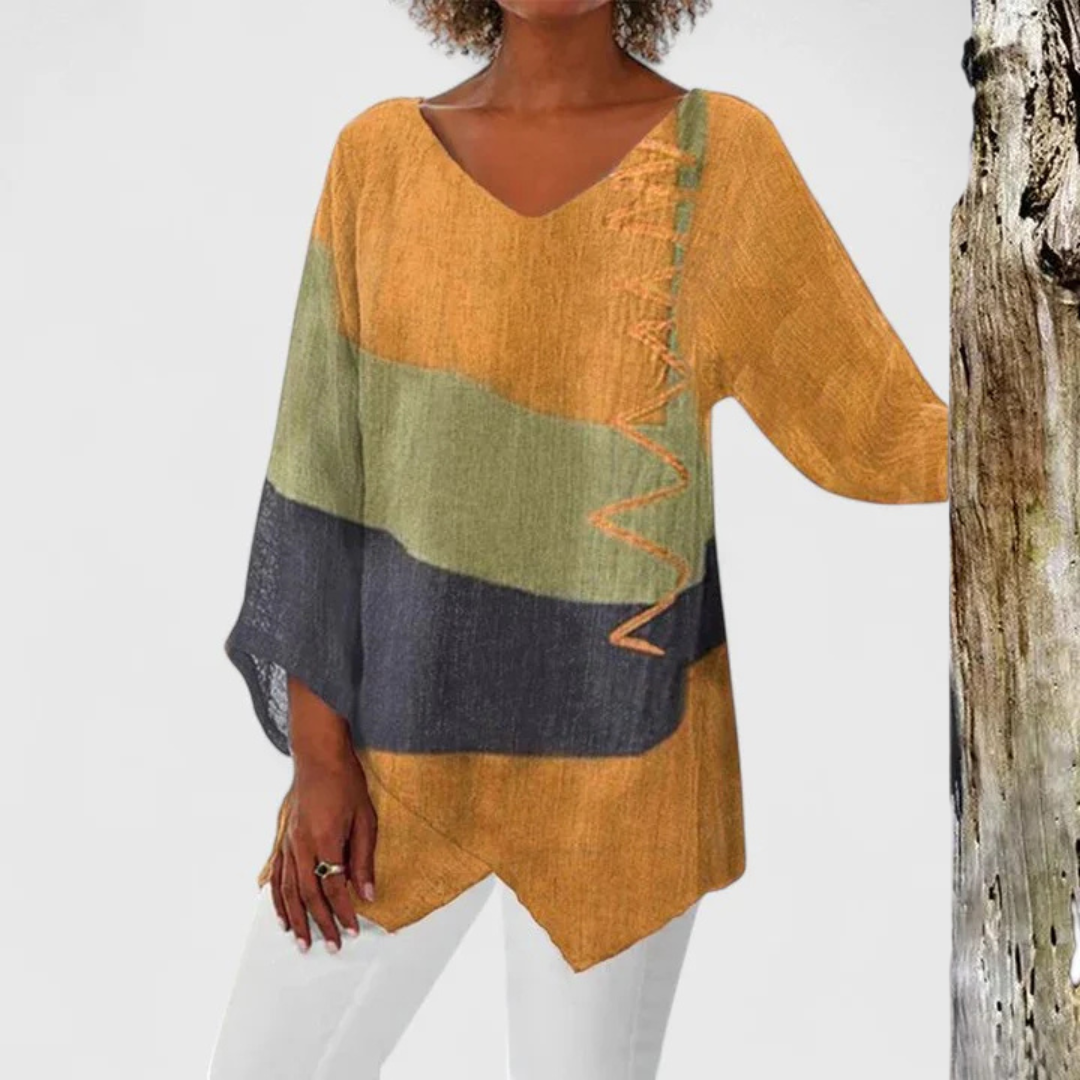 Elysia | Stylish V-Neck Tunic for Every Occasion
