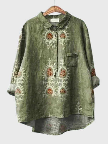 Valeria™ - Floral Print Chiffon Blouse for Everyday Wear