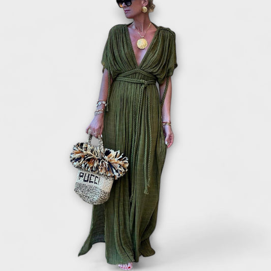 Greek Style Maxi Kimono Dress for Special Occasions