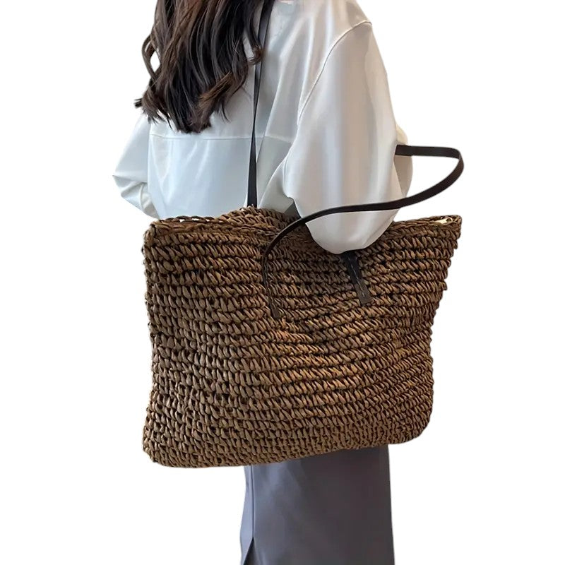 Olivia - Stylish Woven Tote for Everyday Use