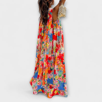 Floral Off-Shoulder Maxi Dress for Events