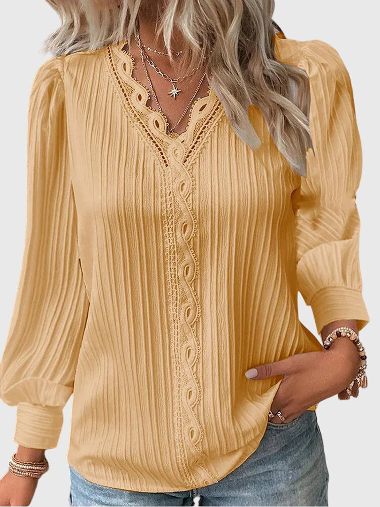 Andrea™ | Chic Pullover Blouse for Any Occasion