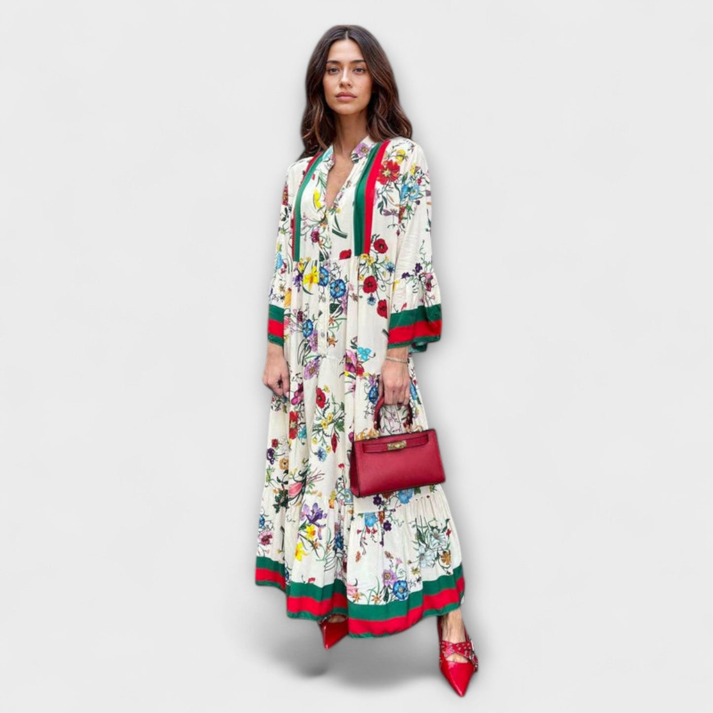 Floral Print Maxi Dress for Special Occasions