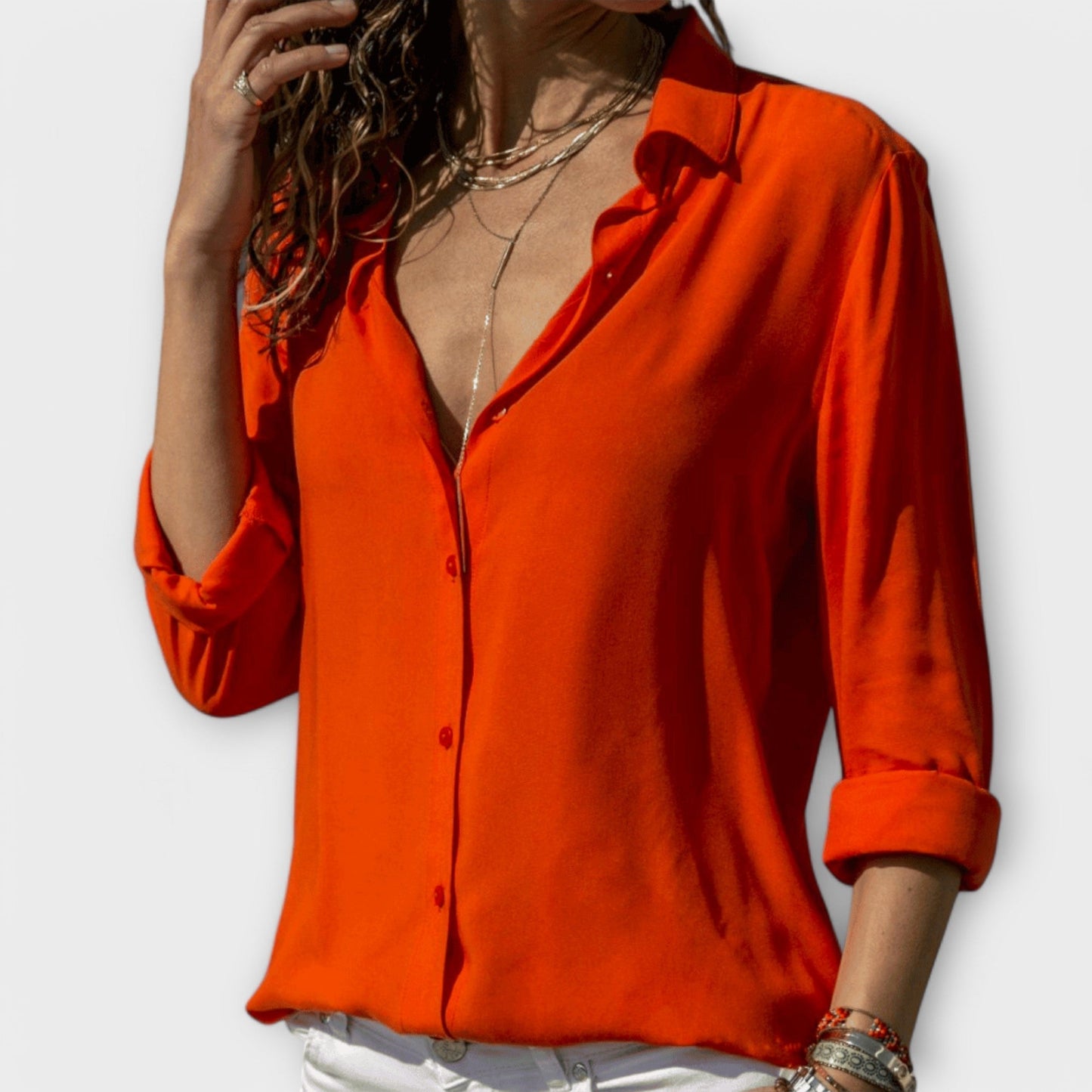 Chic Blouse for Office and Evening Wear