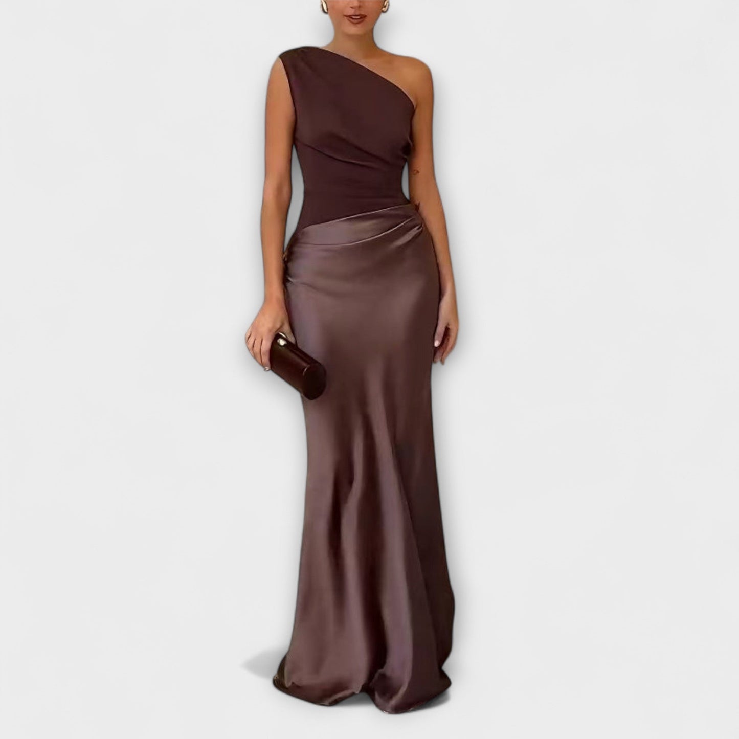 Chic One-Shoulder Pleated Prom Dress for Special Occasions