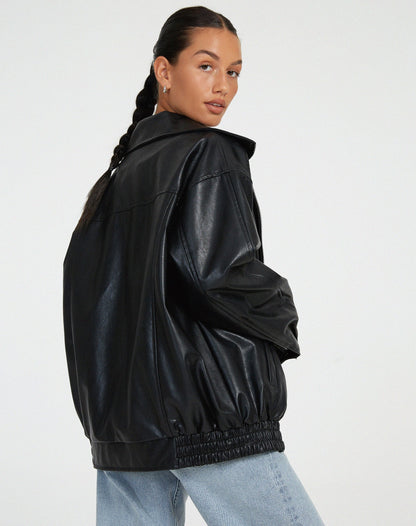 Ruby | Women's Oversized Bomber Jacket for Chic Style