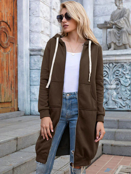 Bonnie - Cozy Longline Zip Hoodie for Everyday Style