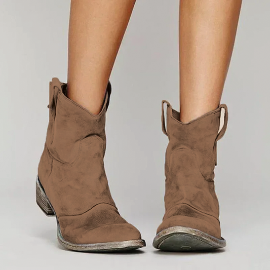 Zoe - Stylish Western Ankle Boots for Everyday Wear