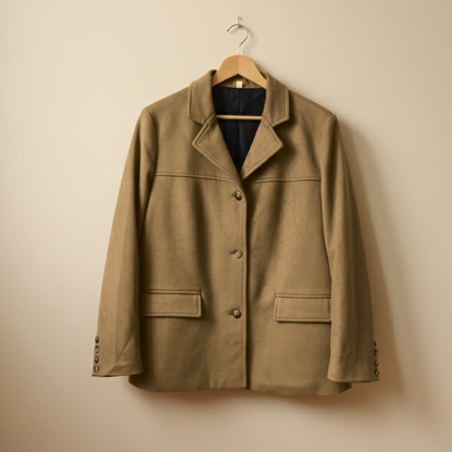 Chic Vintage Suede Blazer for Stylish Occasions