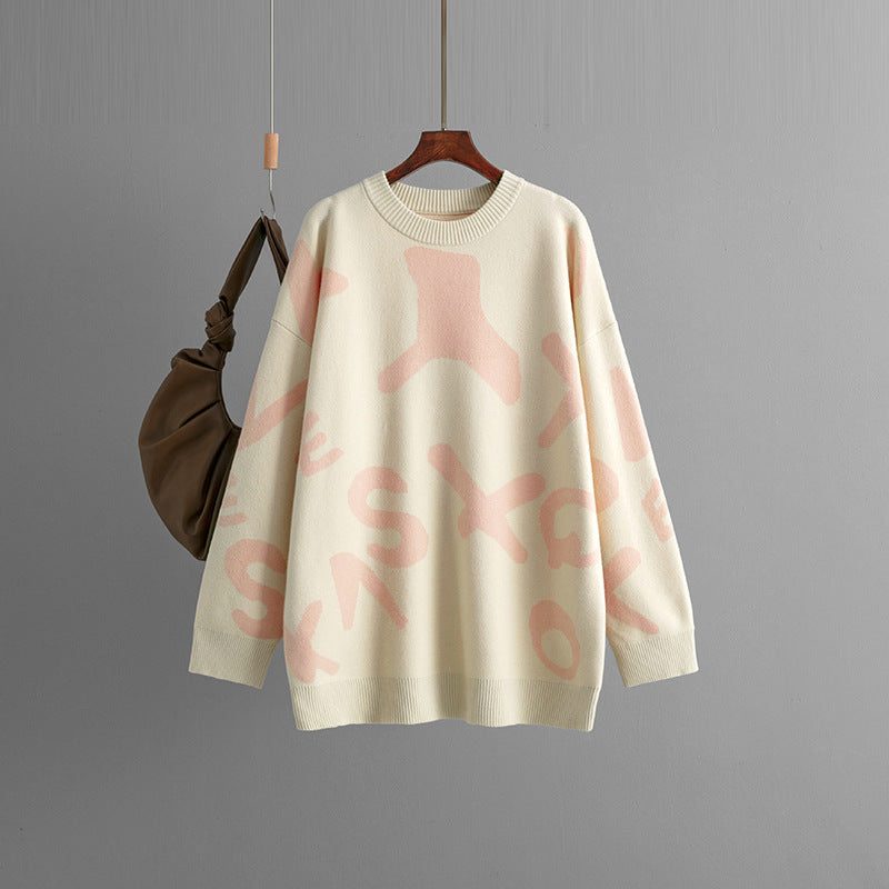 Delilah - Stylish Graphic Knit Sweater for Every Occasion