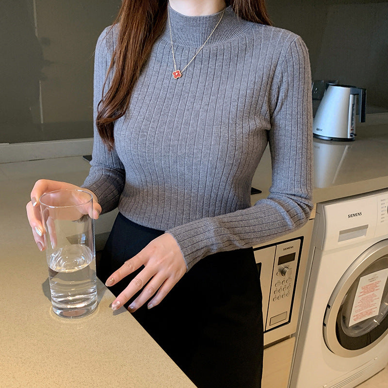 Aurora - Cozy Ribbed Turtleneck for Everyday Wear