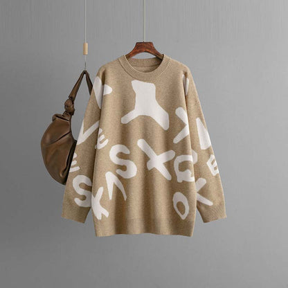 Delilah - Stylish Graphic Knit Sweater for Every Occasion