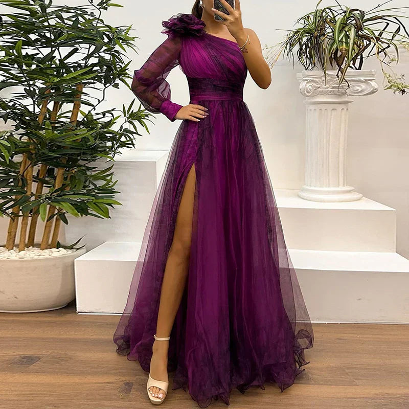 Trendy One Shoulder Wedding Guest Dress