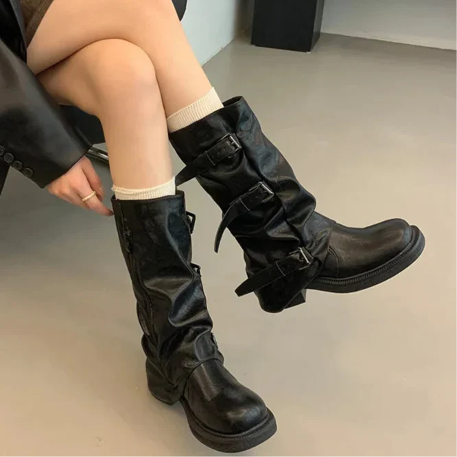 Charlotte - Retro Knee-High Fashion Boots for All Occasions