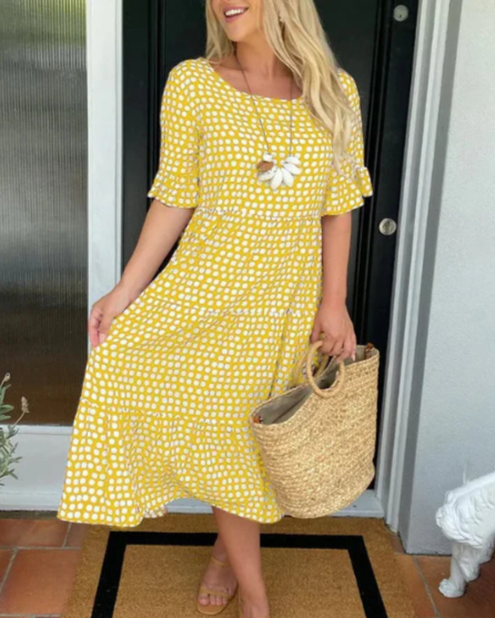 Zora Sable Midi Dress for Any Occasion