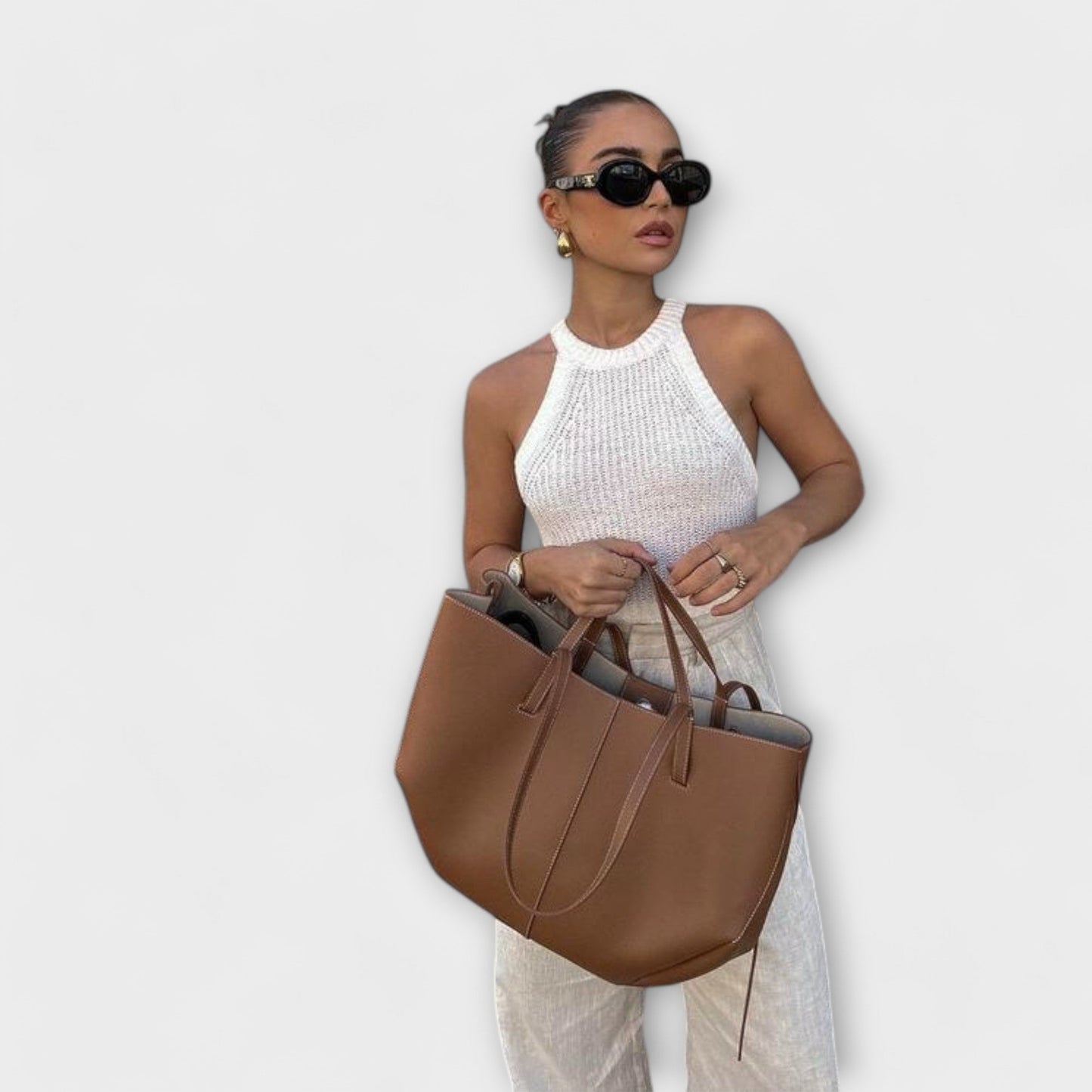 Olivia – Chic Vintage Canvas Tote for Everyday Use