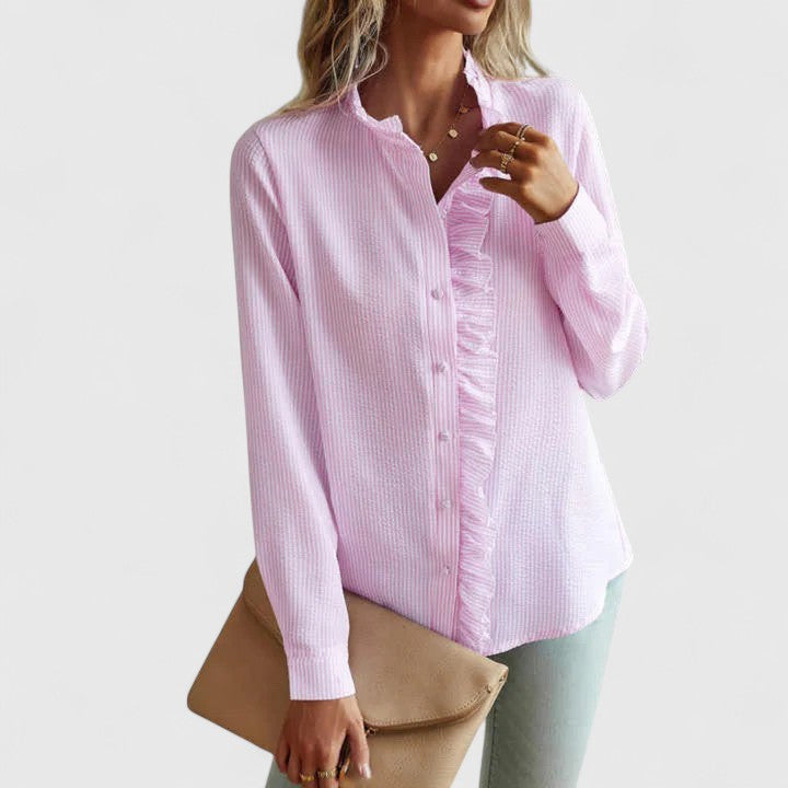 Yasmine | Chic Long Sleeve Blouse for Any Occasion