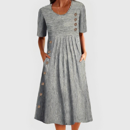 Chic Striped Midi Dress for Any Occasion