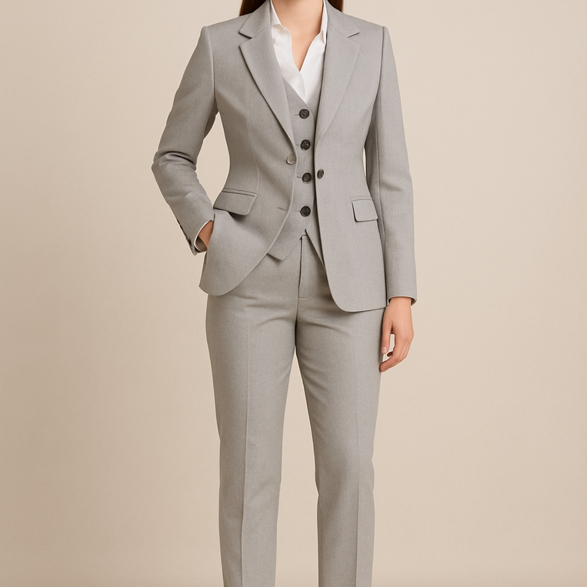 Chic Women's 3-Piece Suit Set for Office and Events