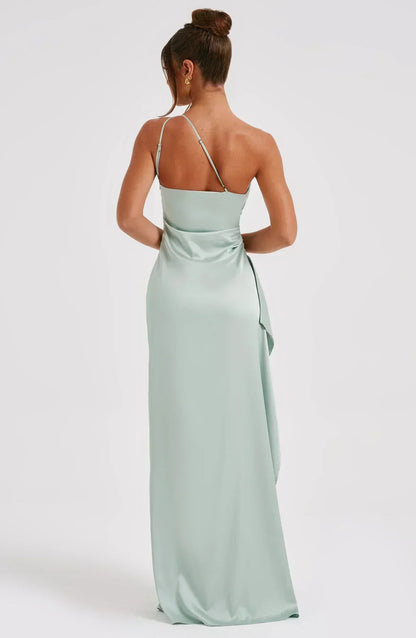 Chic Asymmetric Maxi Dress for Evening Wear