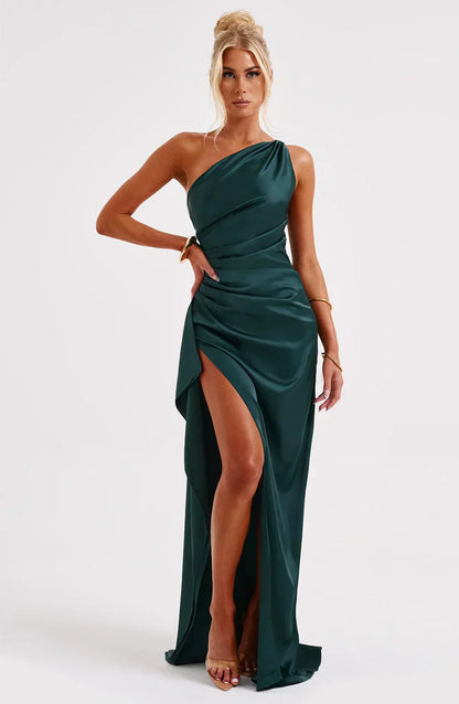 Chic Asymmetric Maxi Dress for Evening Wear