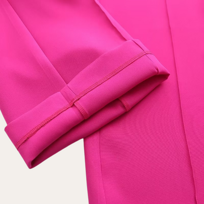 Chic Women's Blazer and Wide-Leg Trousers Set for Stylish Events