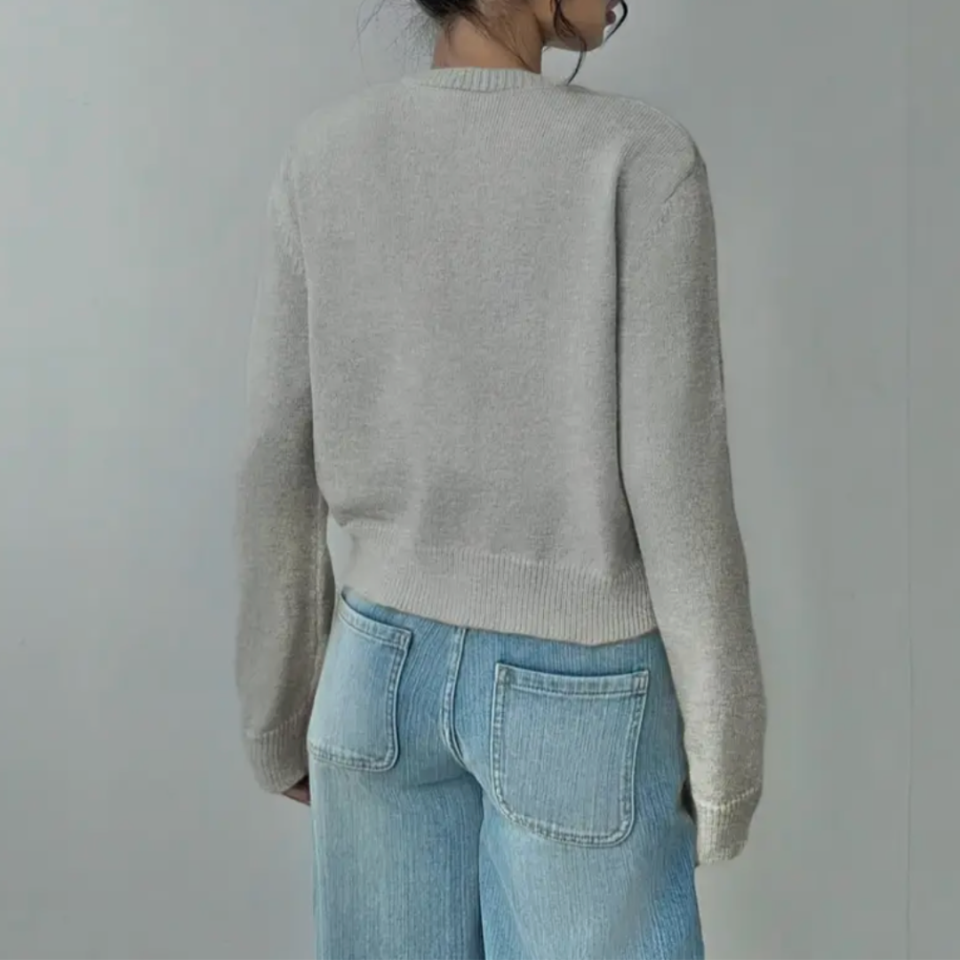 Chic Cropped Button Cardigan – Cozy Knit for Everyday Style