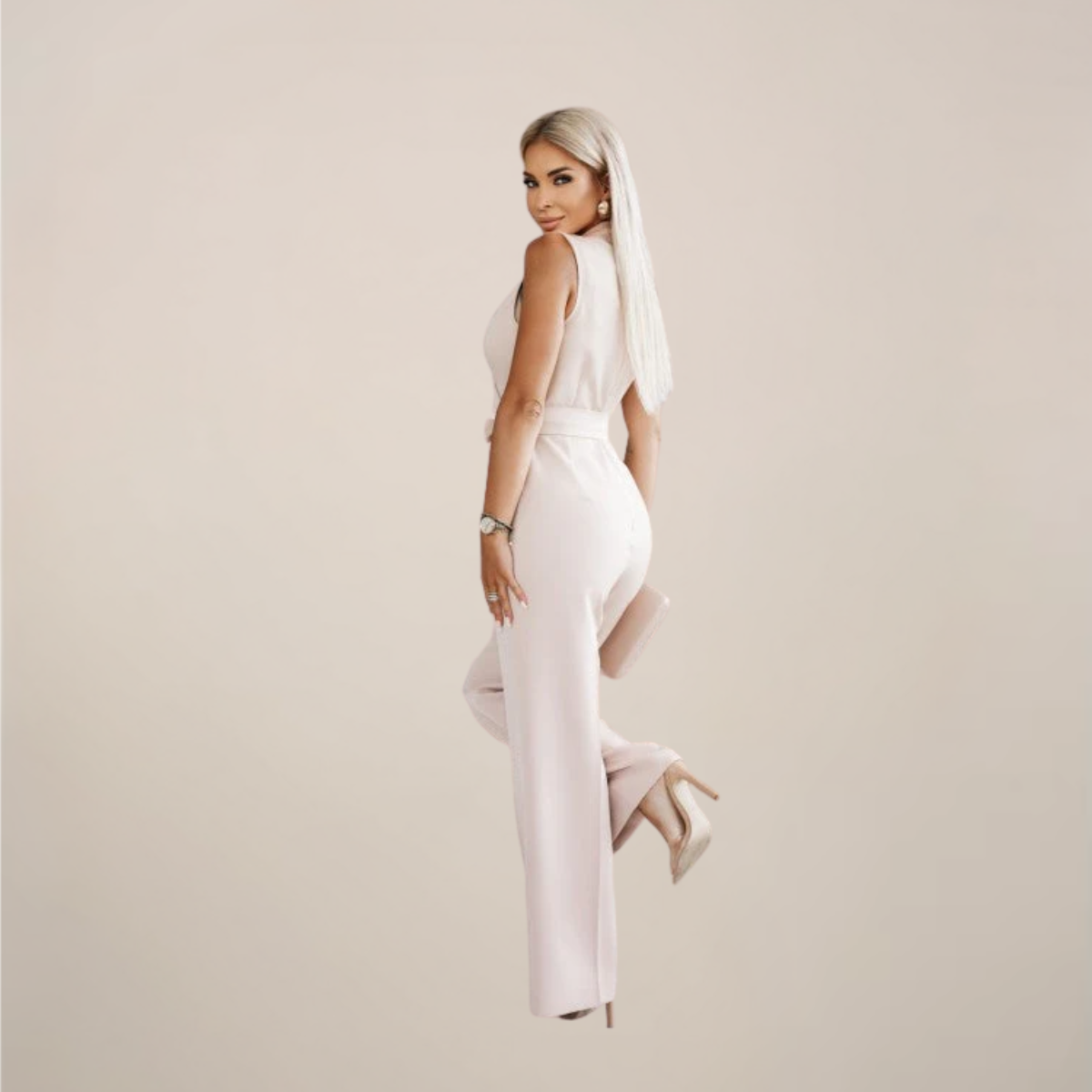 Chic Sleeveless Wide-Leg Jumpsuit for Any Occasion