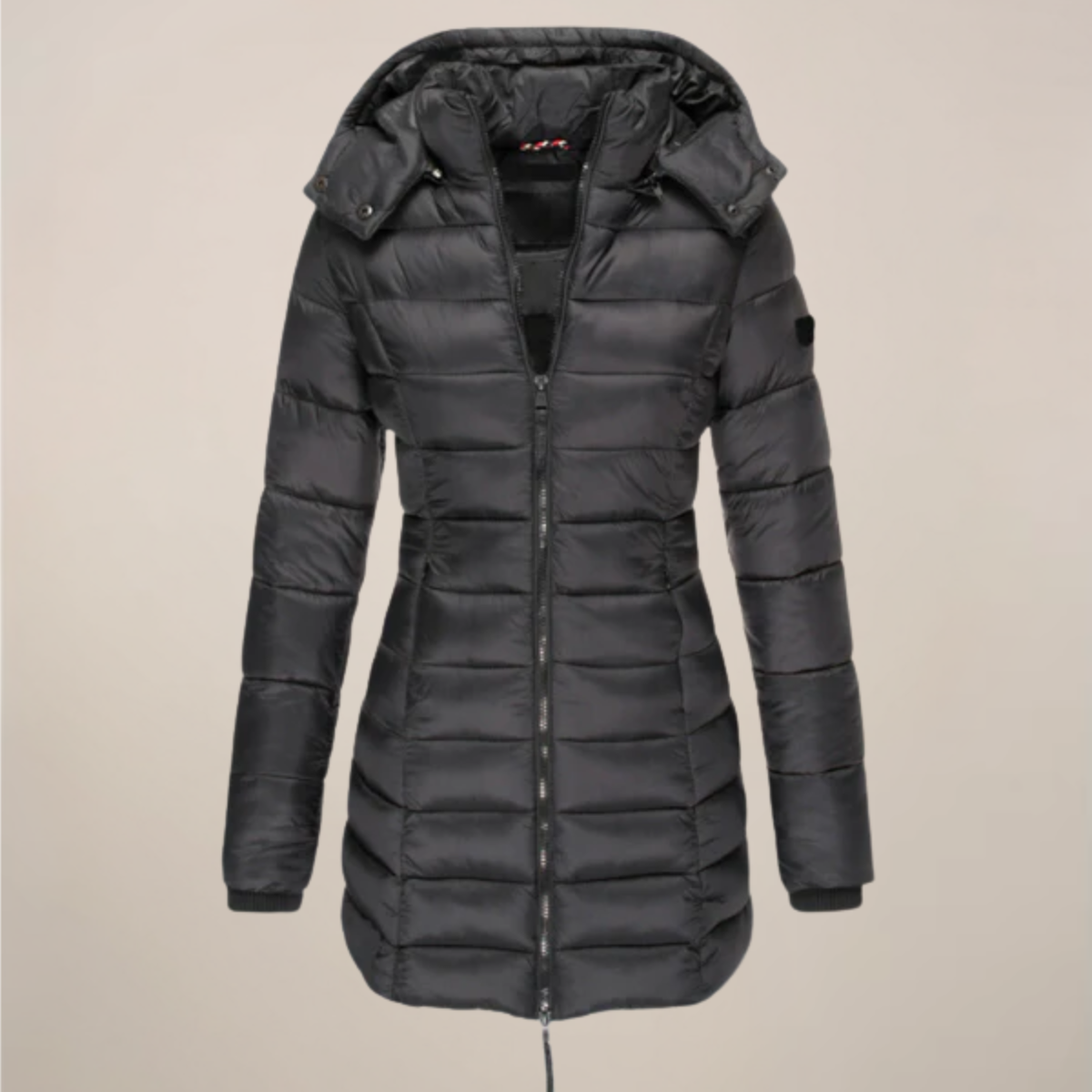 Women's Hooded Long Puffer Jacket for Winter Adventures