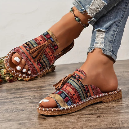 Stylish Woven Open-Toe Sandals for Women