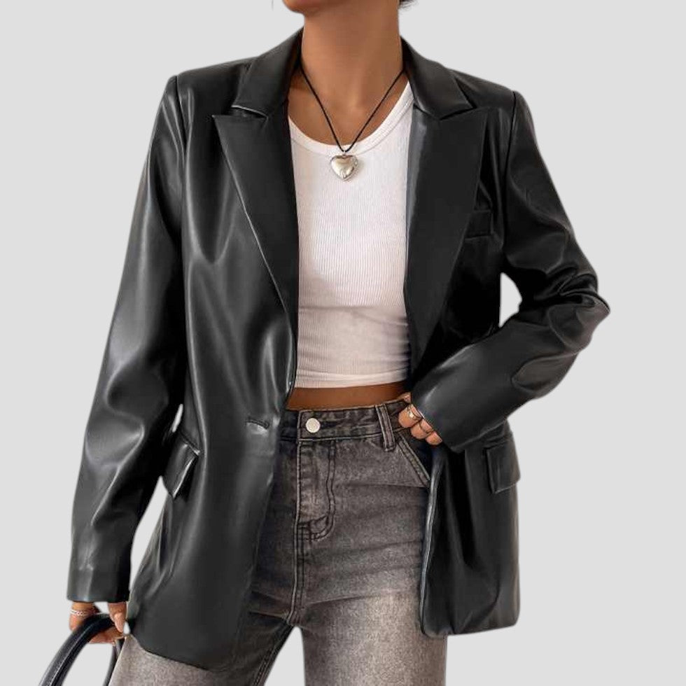 Chic Women's Black Blazer Jacket for Any Occasion