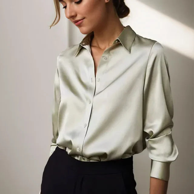 Women’s Satin Blouse - Chic Style for Any Occasion