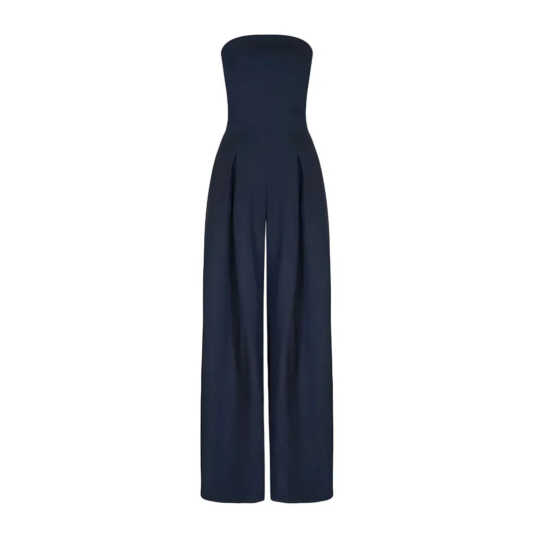 Chic Women's Tube Jumpsuit with Corset Design for Stylish Events