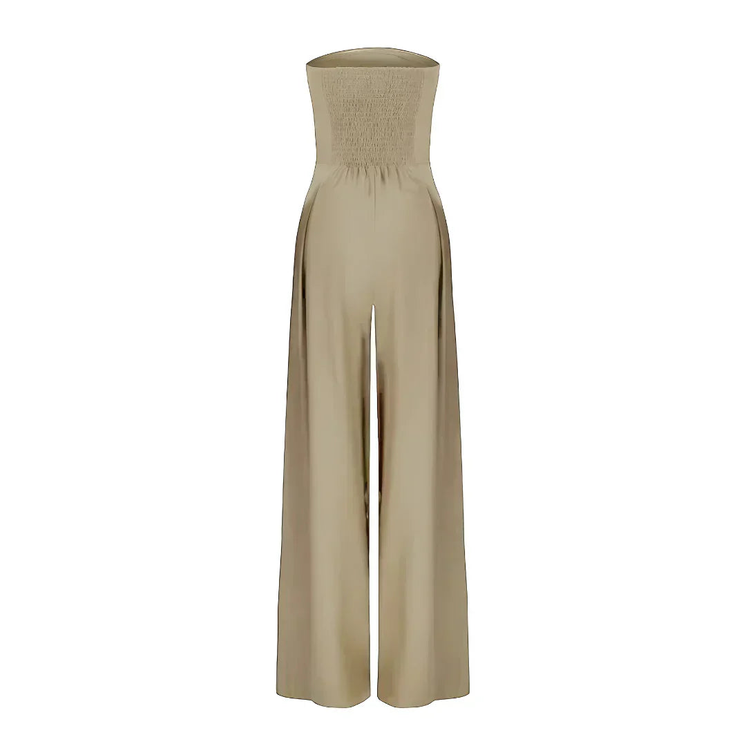 Chic Women's Tube Jumpsuit with Corset Design for Stylish Events