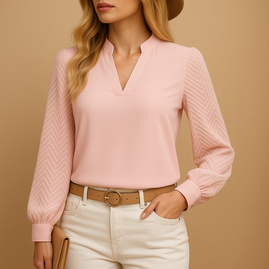 Women's Flowy V-Neck Top for Chic Everyday Wear