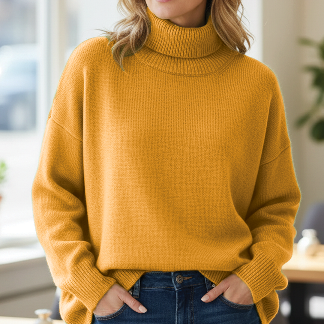Cozy Chunky Knit Turtleneck Sweater for All Occasions