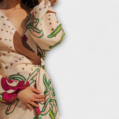 Tracey - Stylish Tie Maxi Dress for Any Occasion