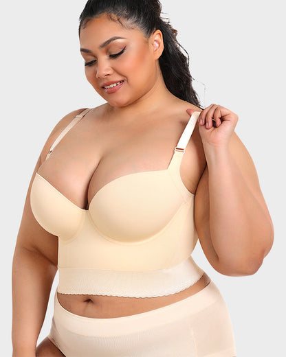 Shapewear Longline Push-Up Bra for All-Day Wear