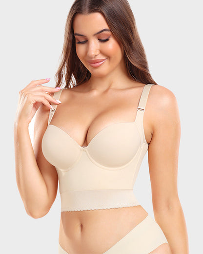 Shapewear Longline Push-Up Bra for All-Day Wear